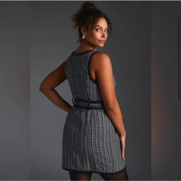 Anthro Maeve tweed mini dress size 10 - Picture 8 of 16